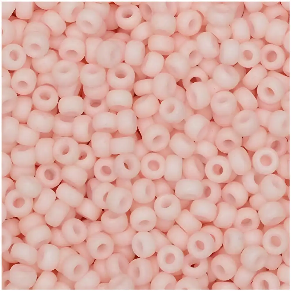 Miyuki Round Seed Beads Size 11/0 Matte Opaque Light Tearose 23.5GM