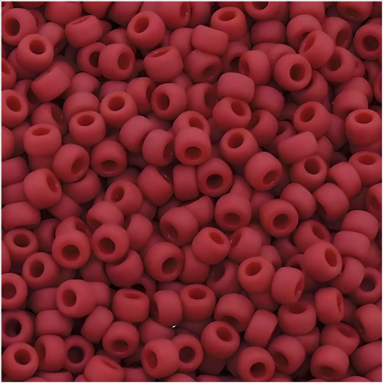 Miyuki Round Seed Beads Size 11/0 50GM Bulk Matte Metallic Dark Maroon Red