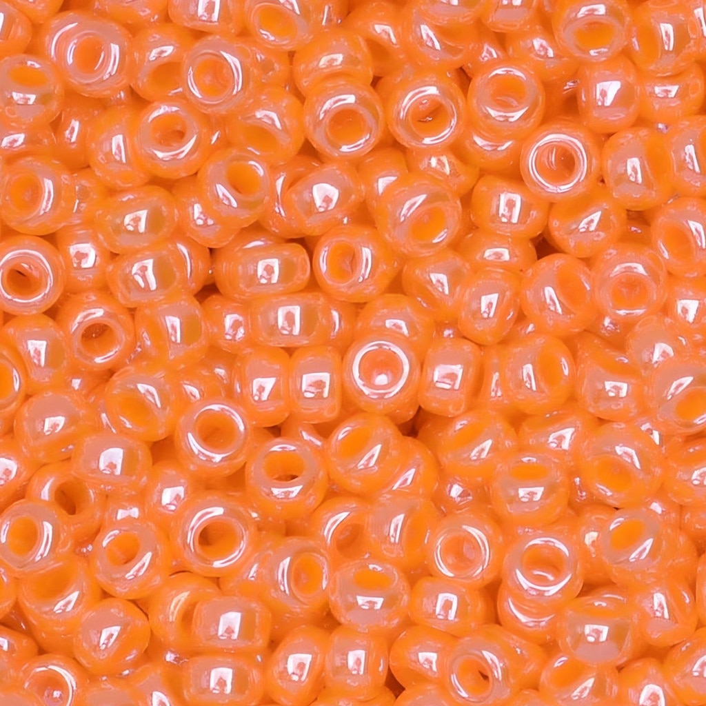 Miyuki Round Seed Beads Size 11/0 Opaque Light Orange Luster 24GM