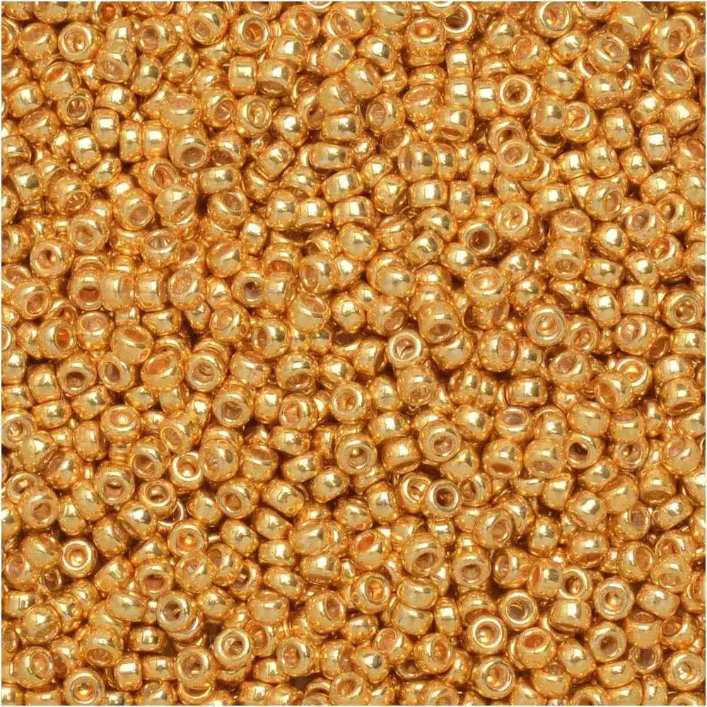 Miyuki Round Seed Beads Size 15/0 Galvanized Dark Gold 8.2GM