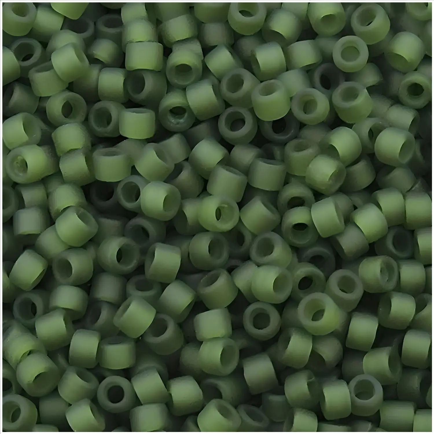 DB2404 Miyuki Delica Seed Beads Size 11/0 Matte Dark Olive 7GM
