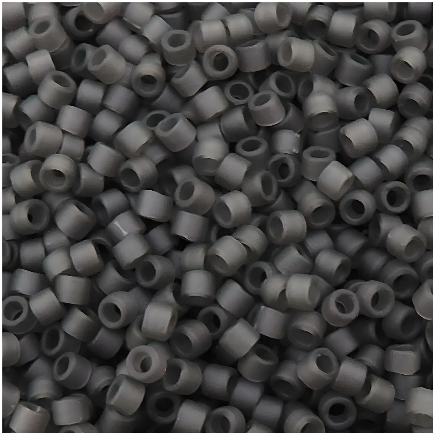 DB2406 Miyuki Delica Seed Beads Size 11/0 Matte Cloudy Charcoal 7GM