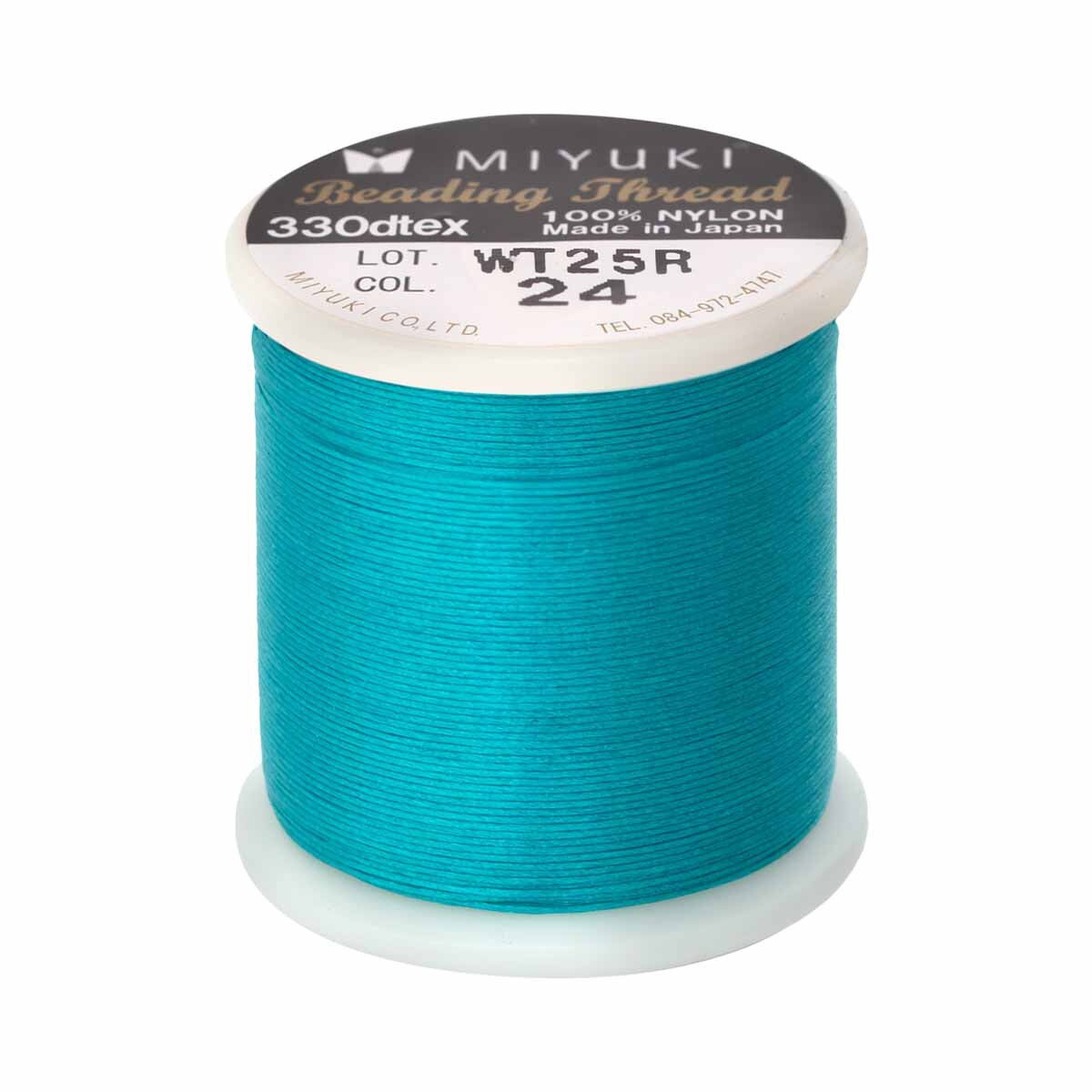 Miyuki Nylon Beading Thread, Size B, 50 Meters, Turquoise