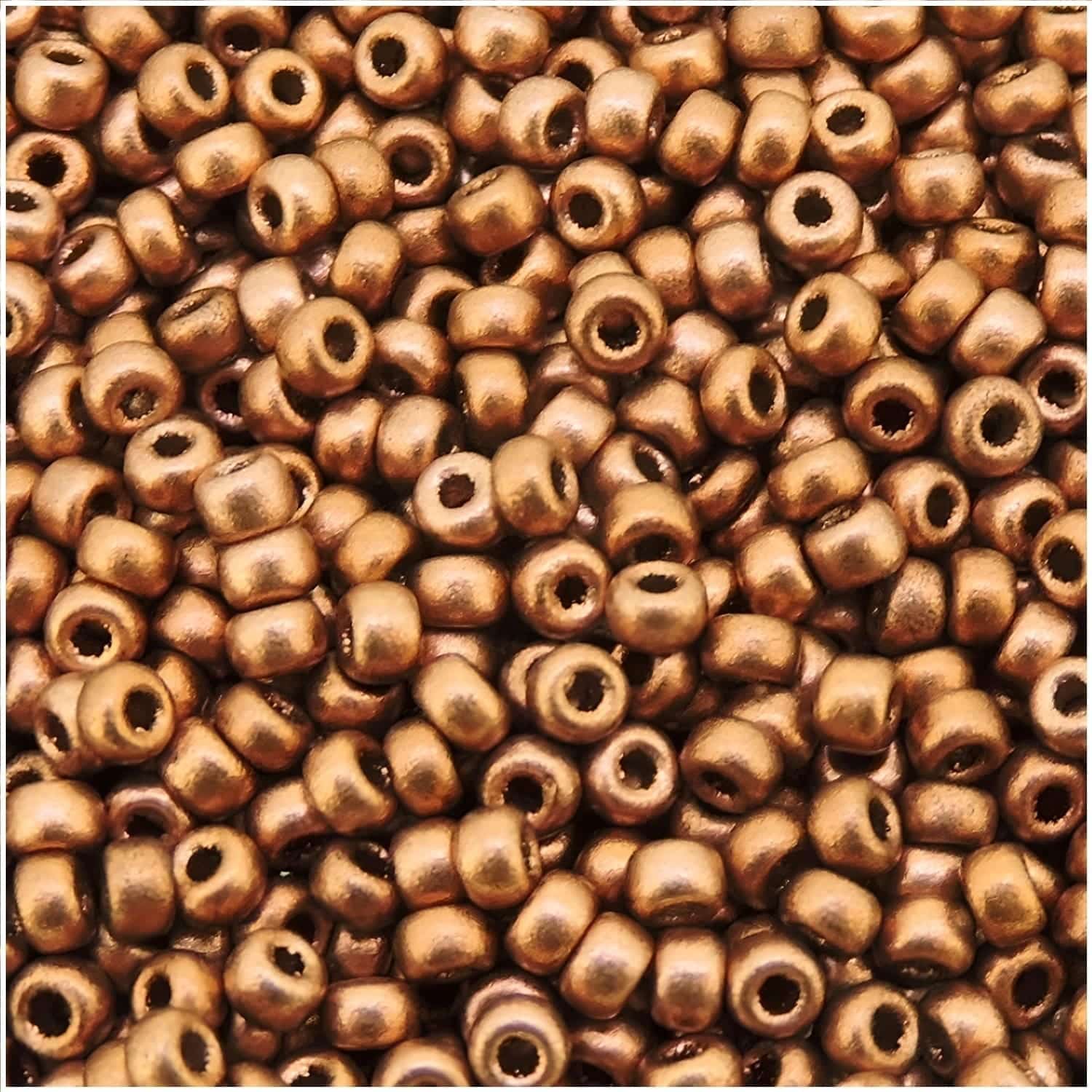 Miyuki Round Seed Beads Size 11/0 Vintage Copper 24GM