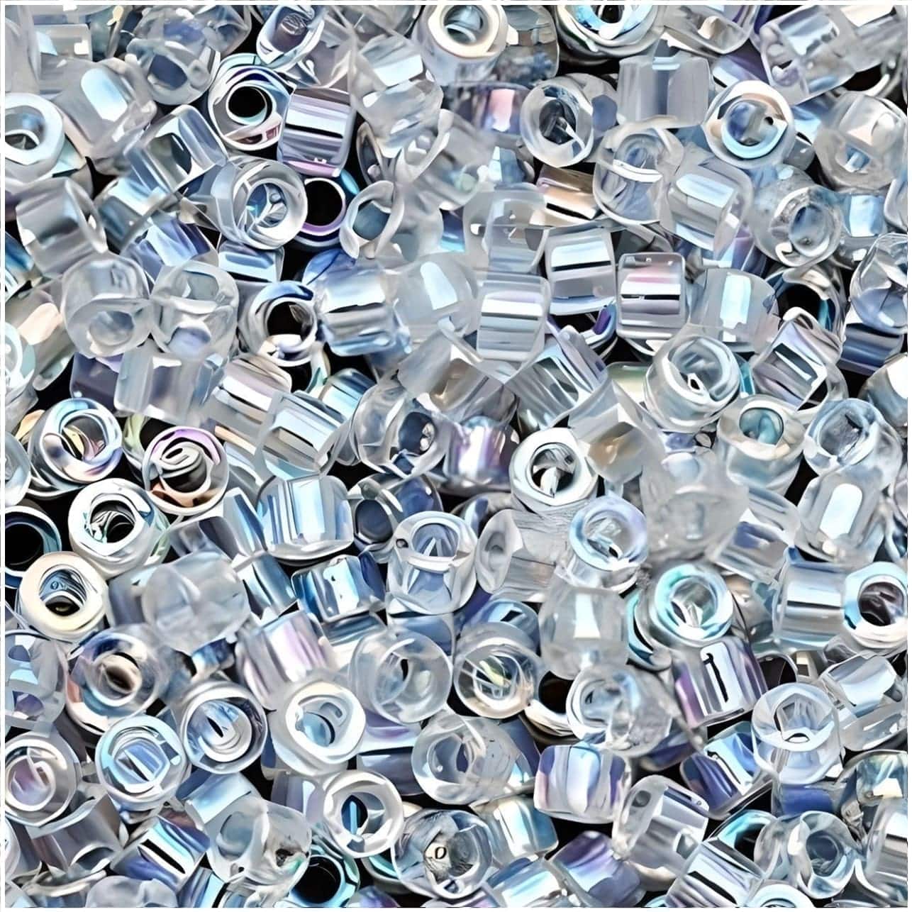 DB0051 Miyuki Delica Seed Beads 11/0 Crystal AB BULK 50GM
