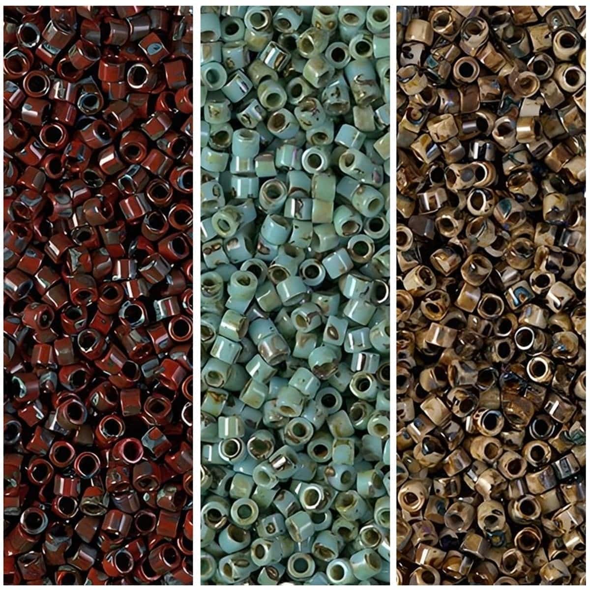 Set of 3 Colors 21GM Miyuki Delica Beads 11/0 Picasso DB2263 DB2264 DB2267