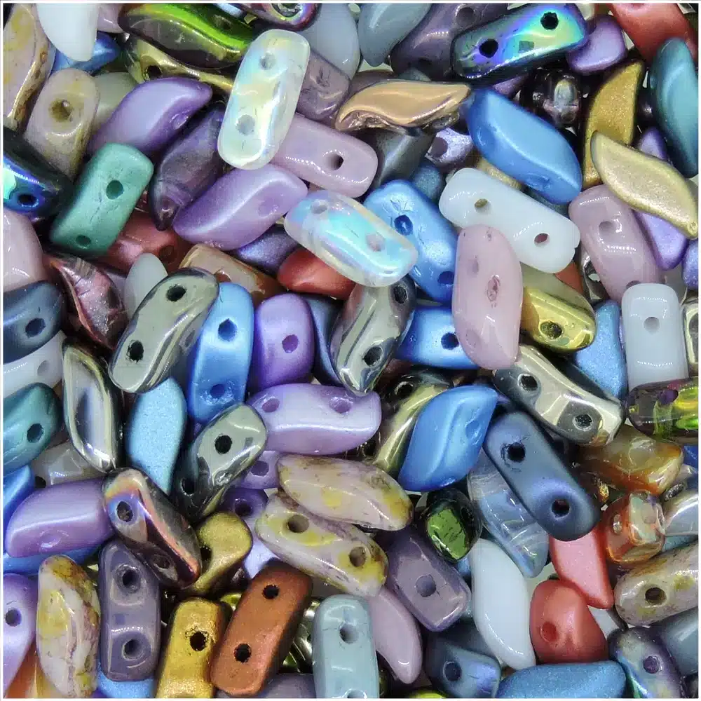StormDuo Beads 3x7mm Assorted Colors 12GM/100pcs
