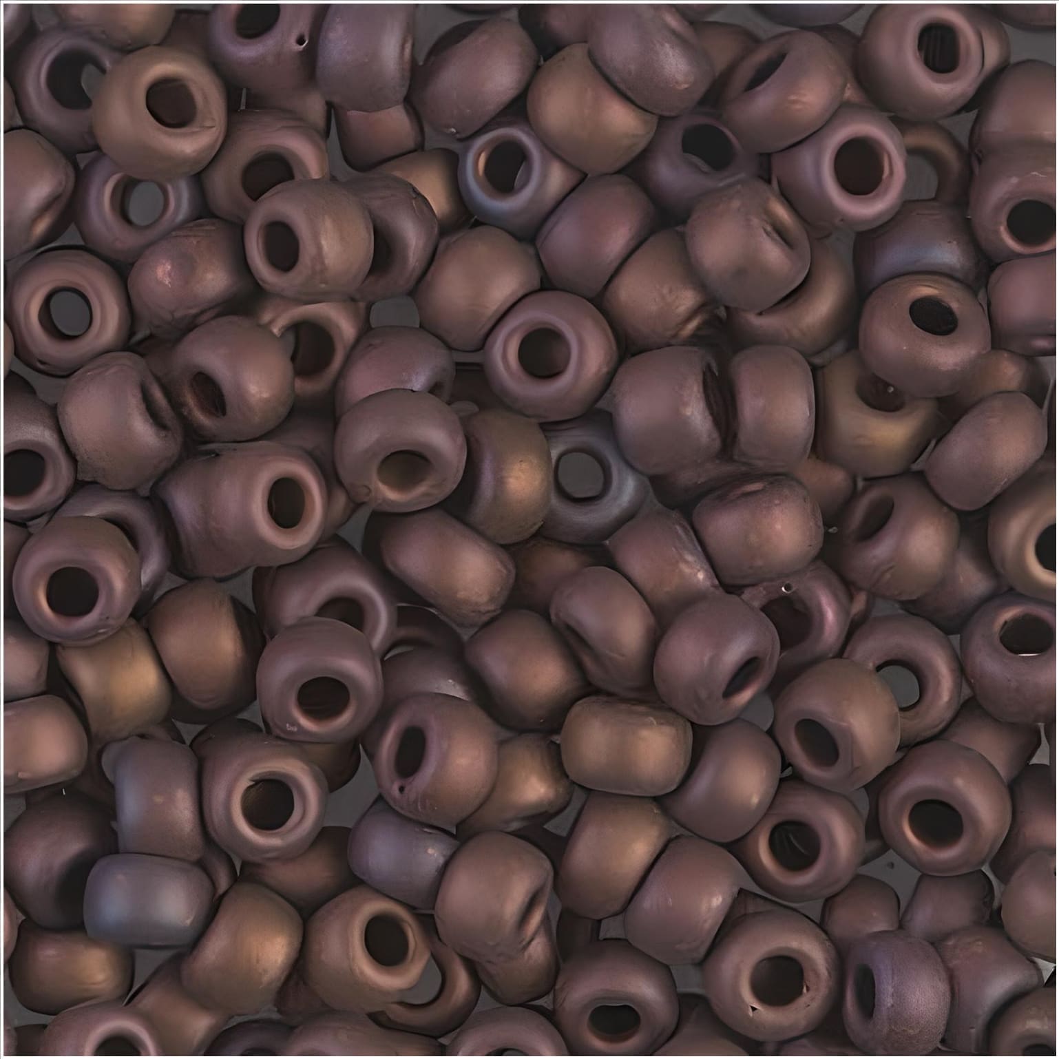 Miyuki Round Seed Beads Size 6/0 Matte Metallic Raspberry Iris / Copper Iris 20GM 6-2005