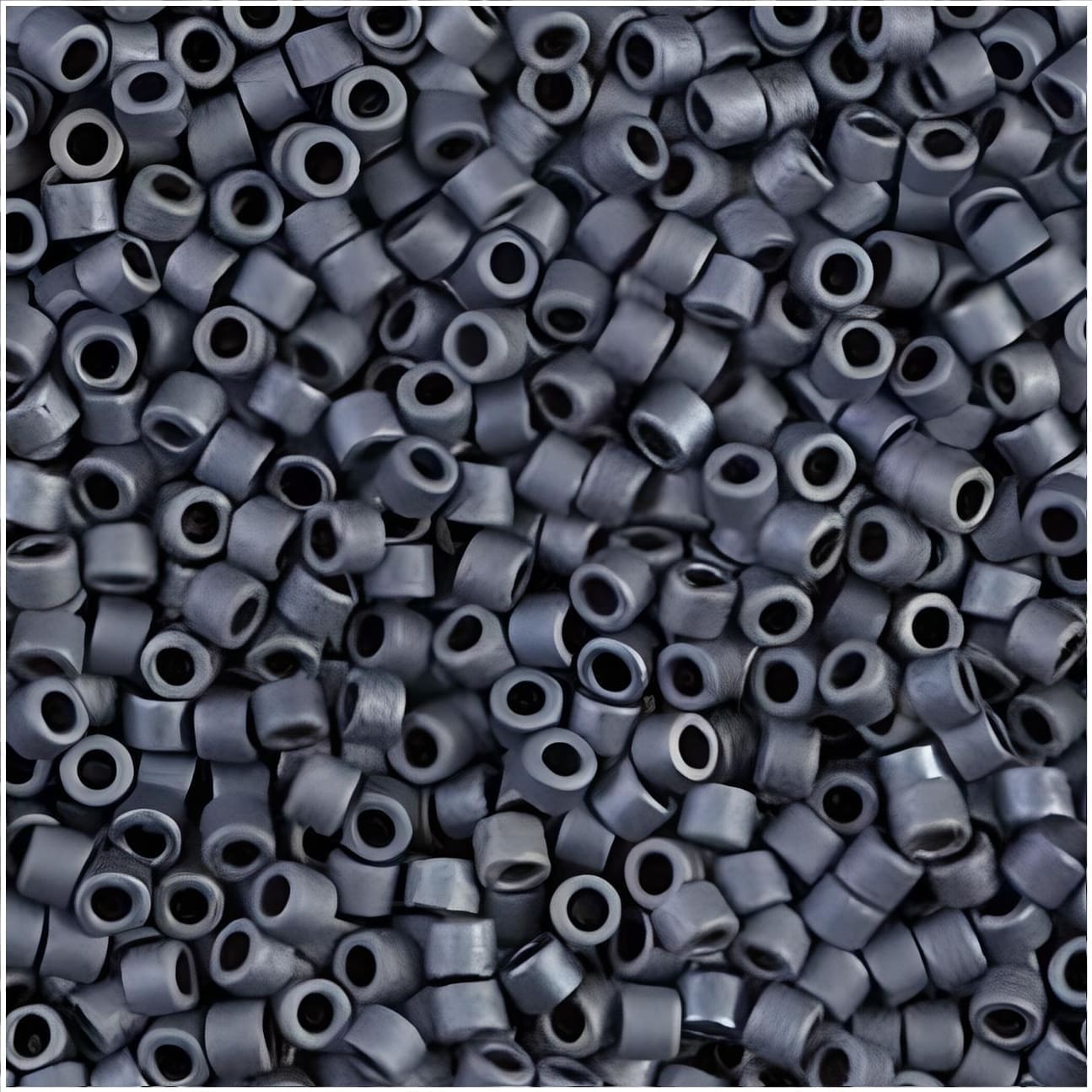 DB0301 Miyuki Delica Seed Beads Size 11/0 Matte Metallic Gunmetal Gray 7GM