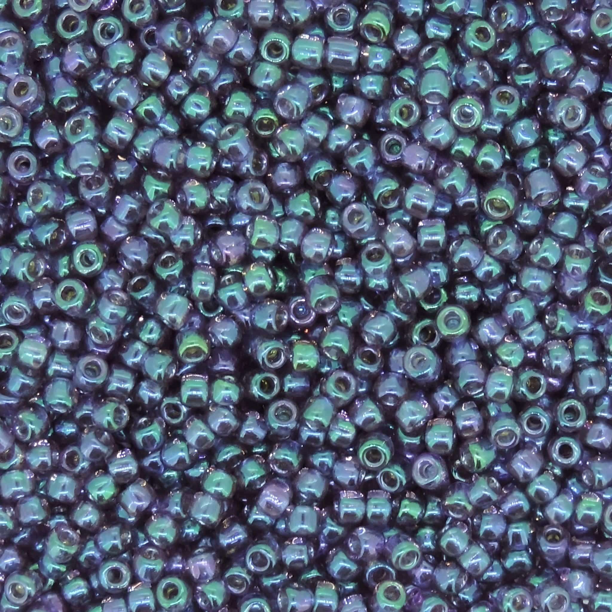 Toho Seed Beads Round Size 11/0 28GM Gold Lustered Hydrangea 11-206