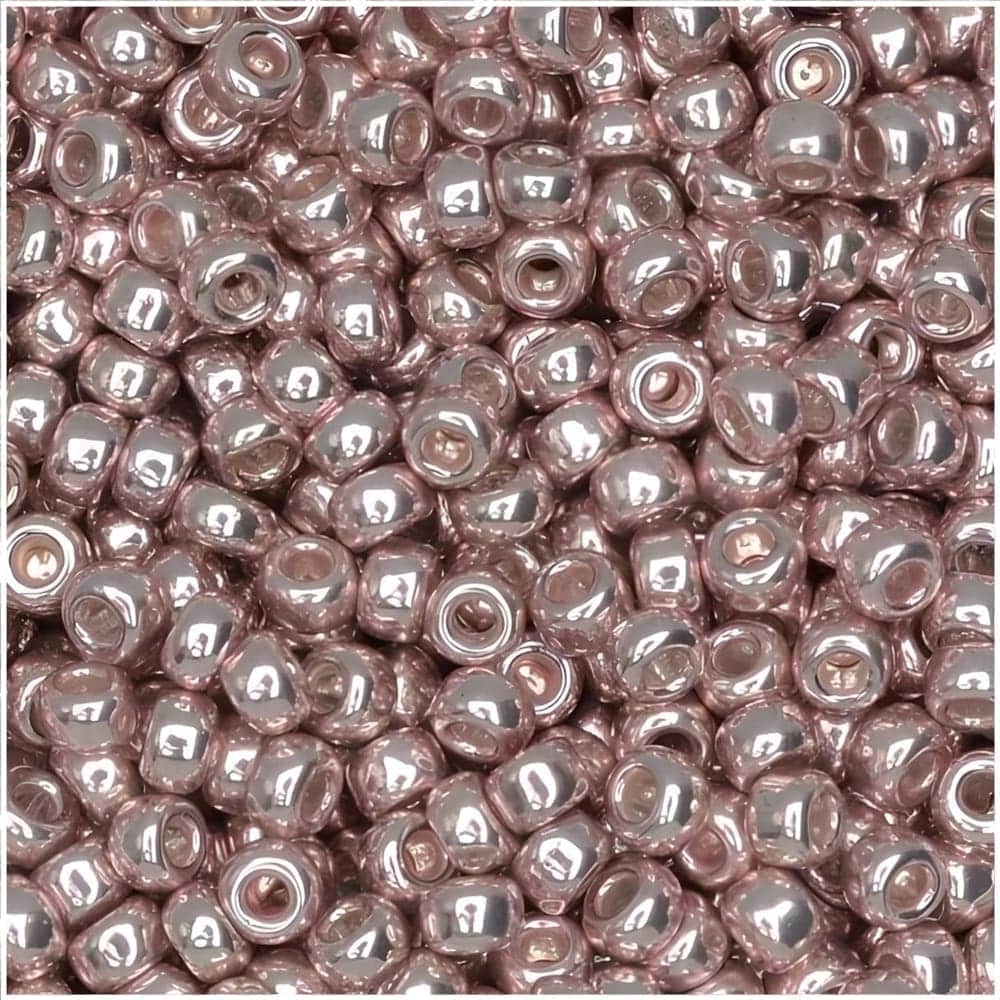 Miyuki Round Seed Beads Size 11/0 Galvanized Light Rose 24GM