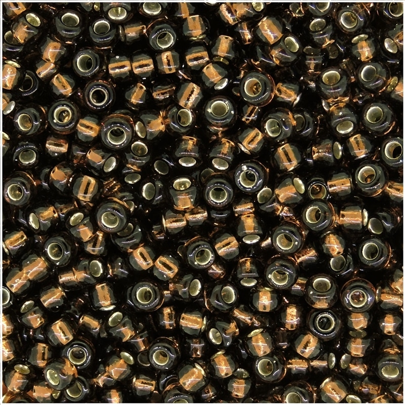 Miyuki Round Seed Beads Size 11/0 Silver Lined Root Beer 24GM