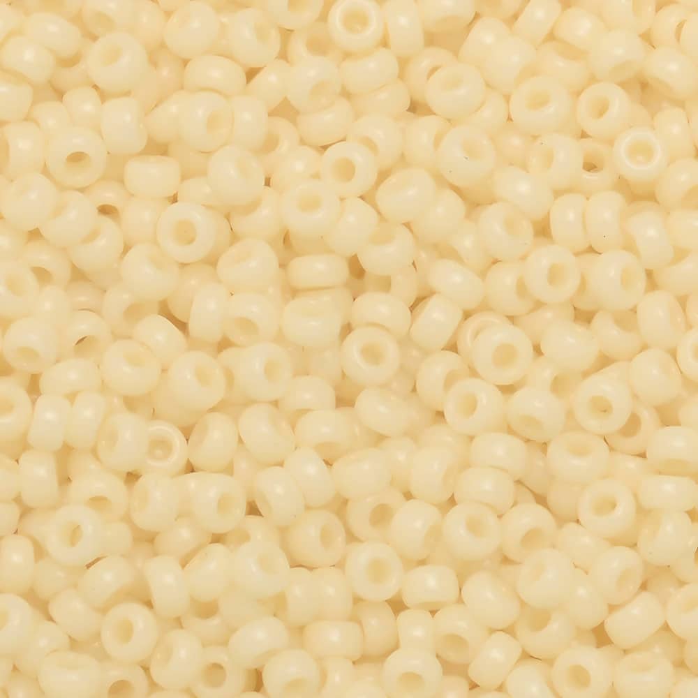 Miyuki Round Seed Beads Size 11/0 Opaque Dark Cream 24GM
