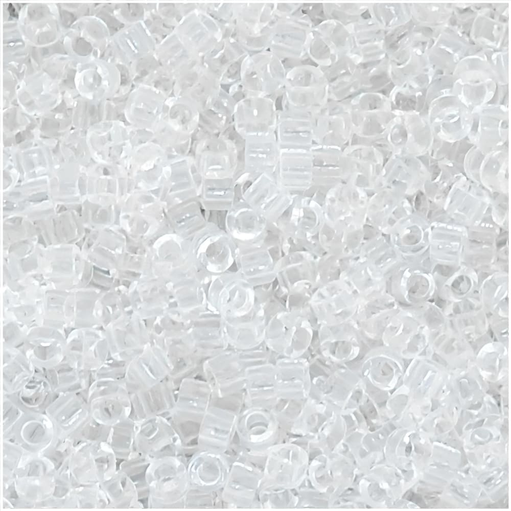 DB0141 Miyuki Delica Seed Beads 11/0 Transparent Crystal Clear BULK 50GM