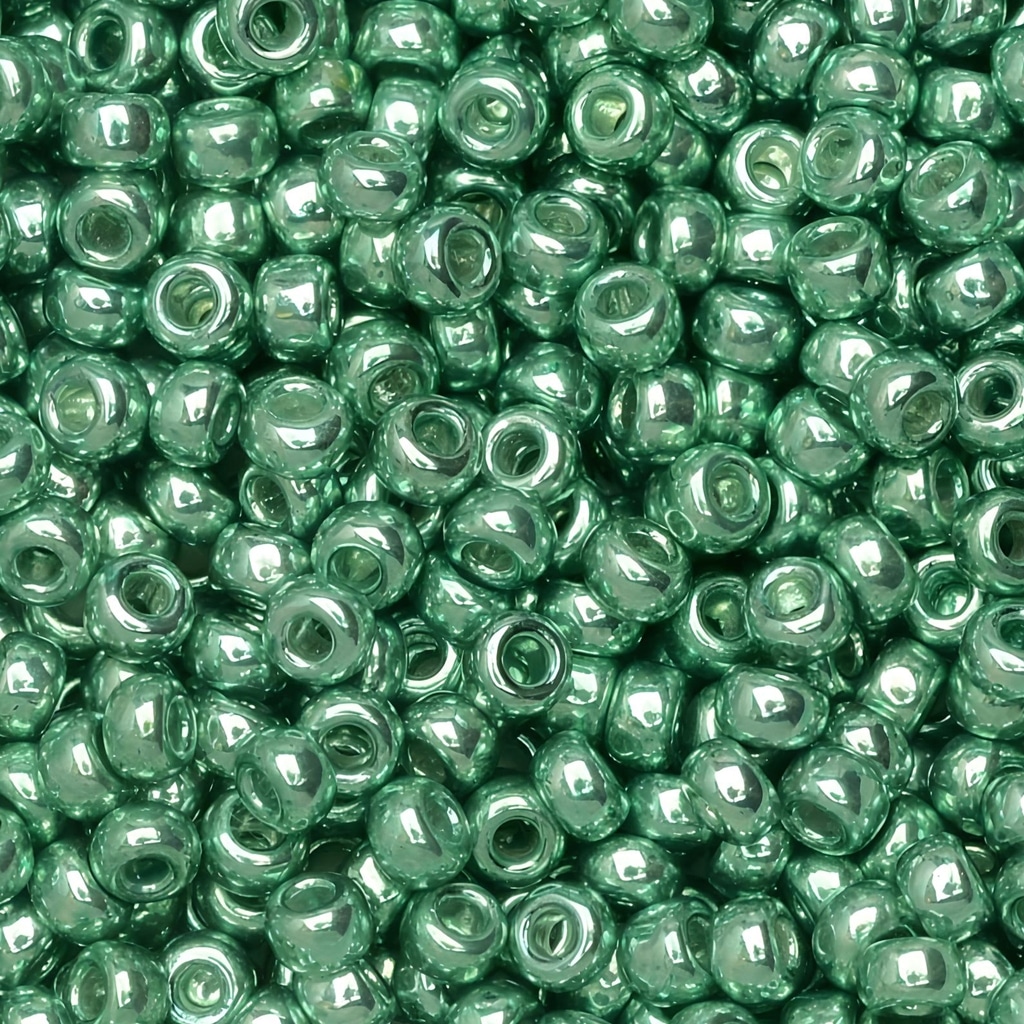 Miyuki Round Seed Beads Size 11/0 Galvanized Green 24GM