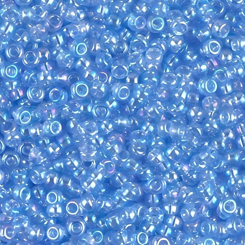 Miyuki Round Seed Beads Size 11/0 Light Sapphire Blue AB 24GM