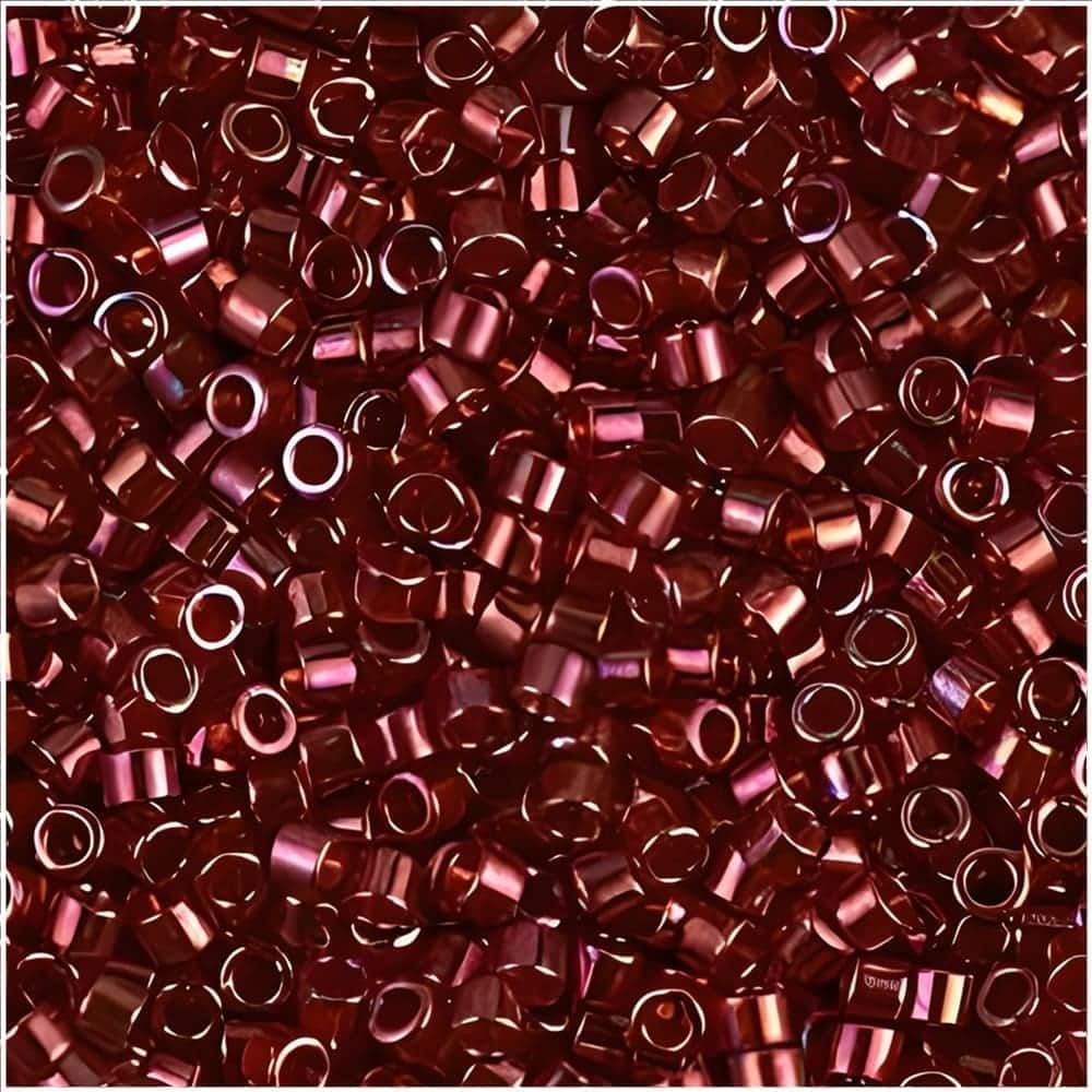 DB0116 Miyuki Delica Seed Beads Size 11/0 Luster Wine Red Metallic 7GM