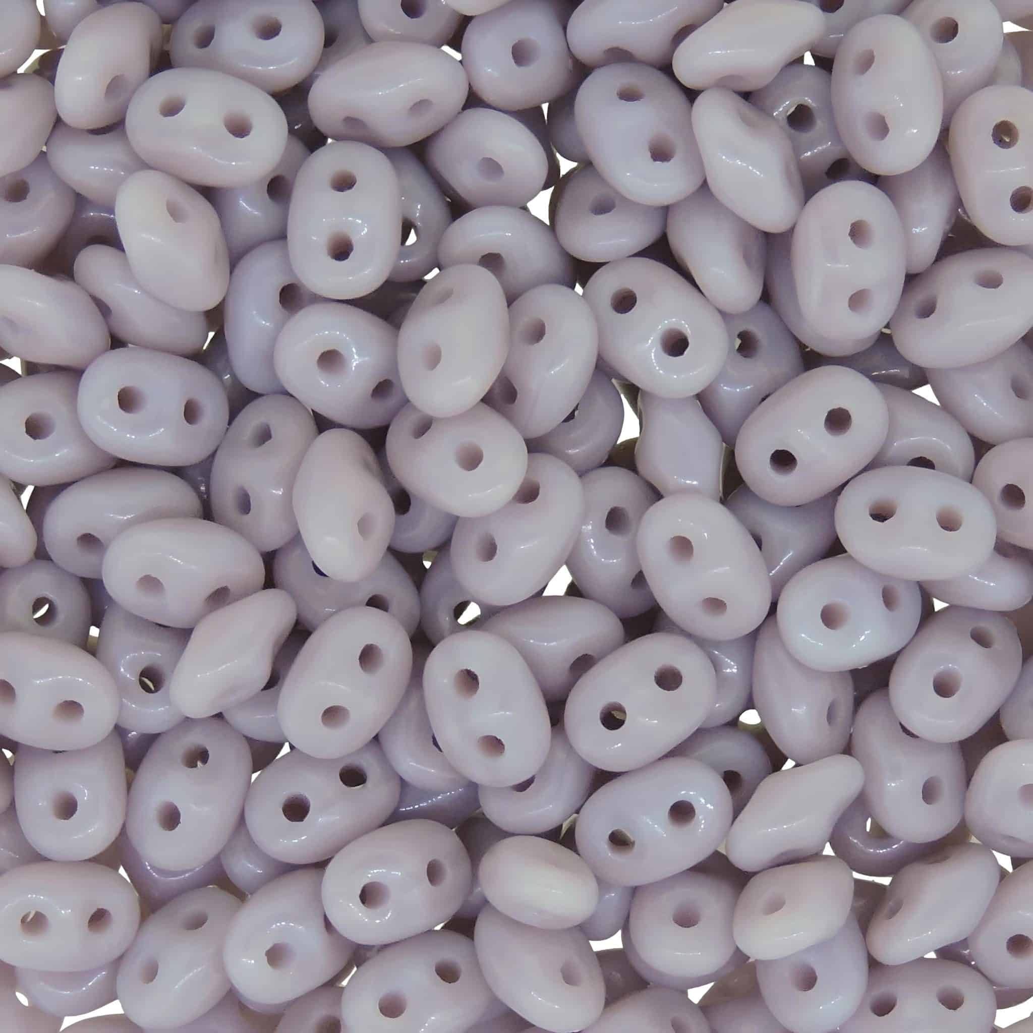 SuperDuo Beads Two-hole 5×2.5mm Opaque Violet 22.5GM