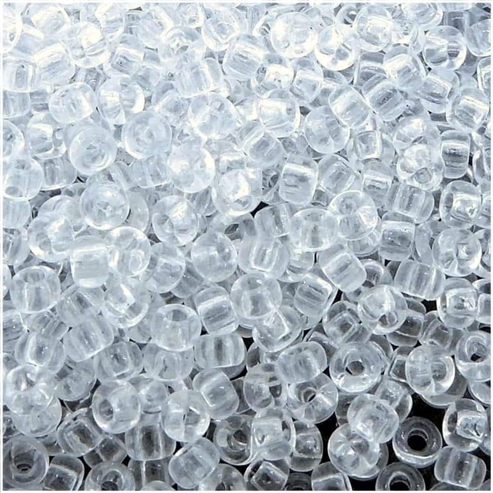 Miyuki Round Seed Beads Size 11/0 Bulk 50GM Crystal Clear