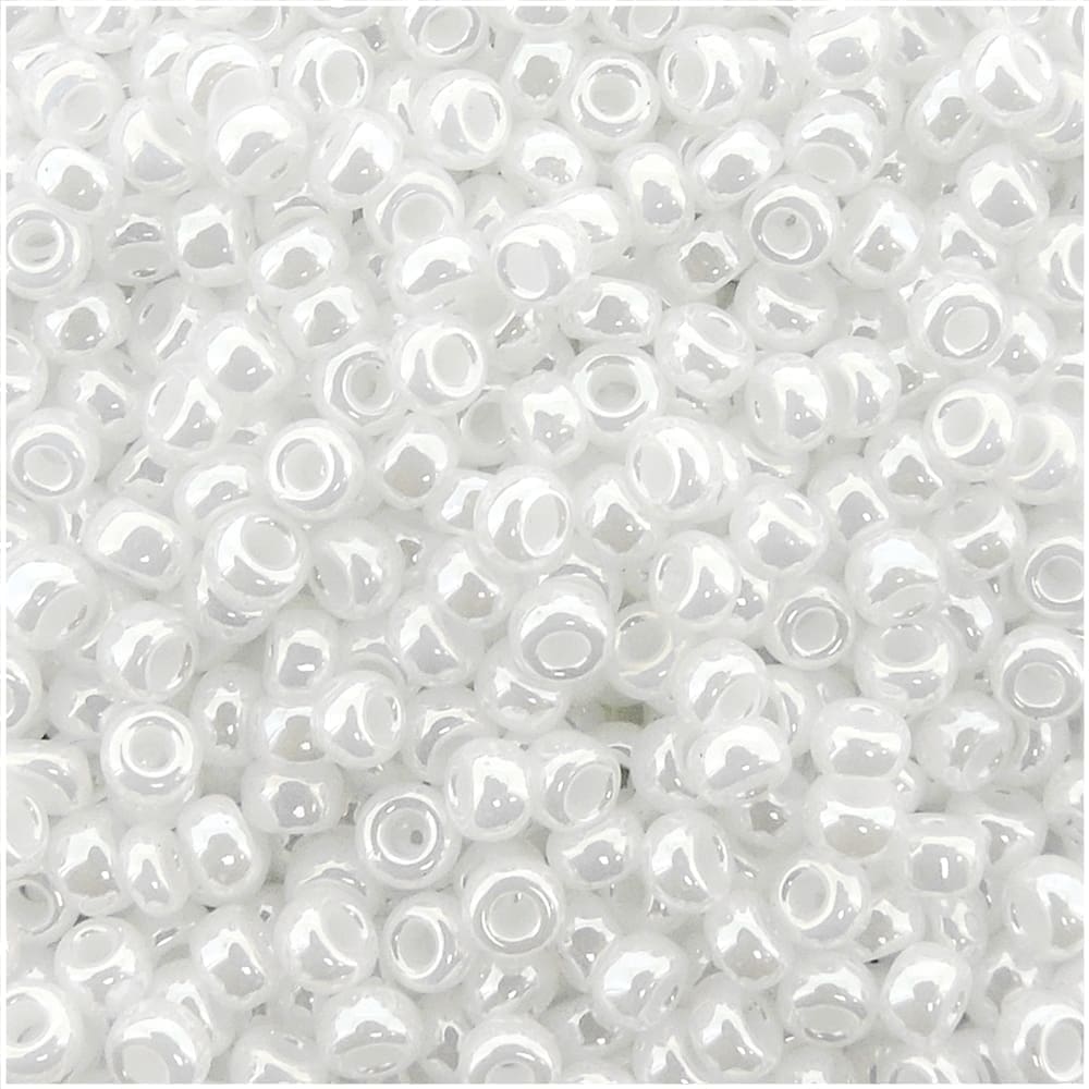 Miyuki Round Seed Beads Size 11/0 50GM Bulk Pearl White Ceylon