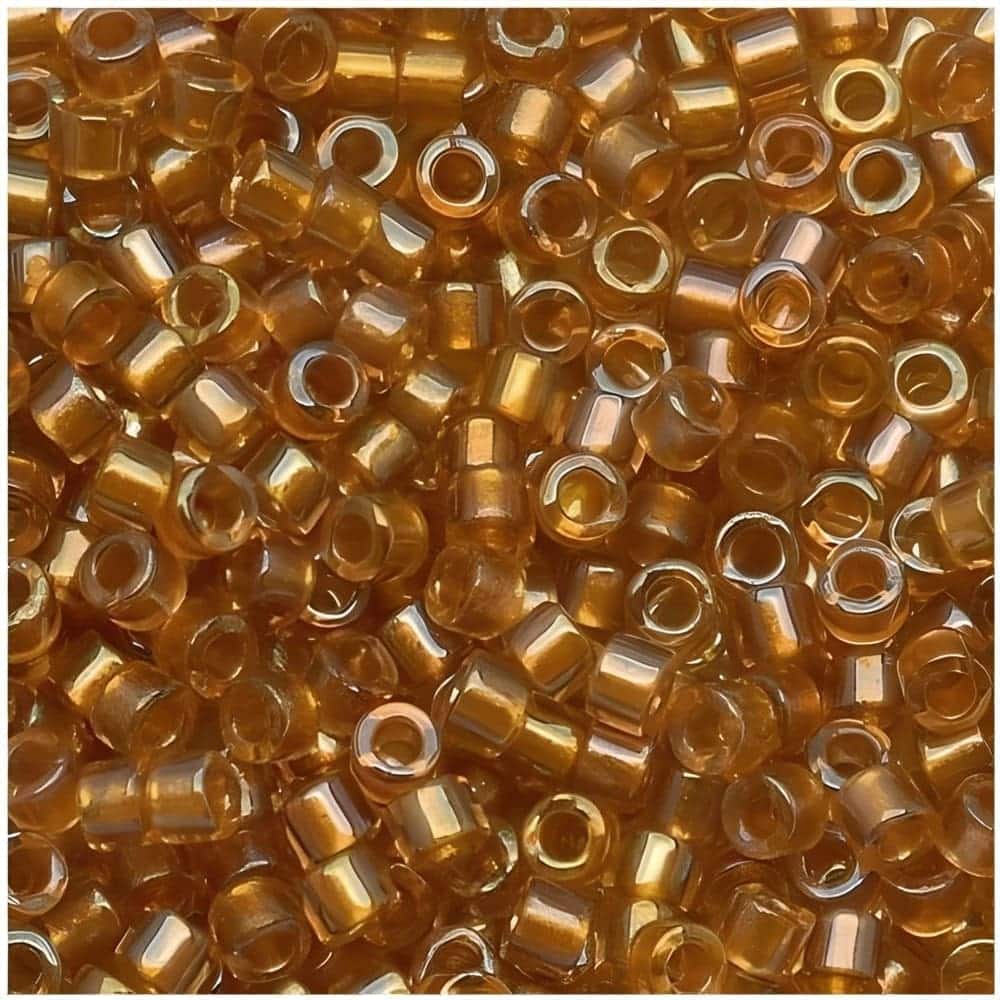 DB0065 Miyuki Delica Seed Beads Size 11/0 Lined Topaz AB 7GM