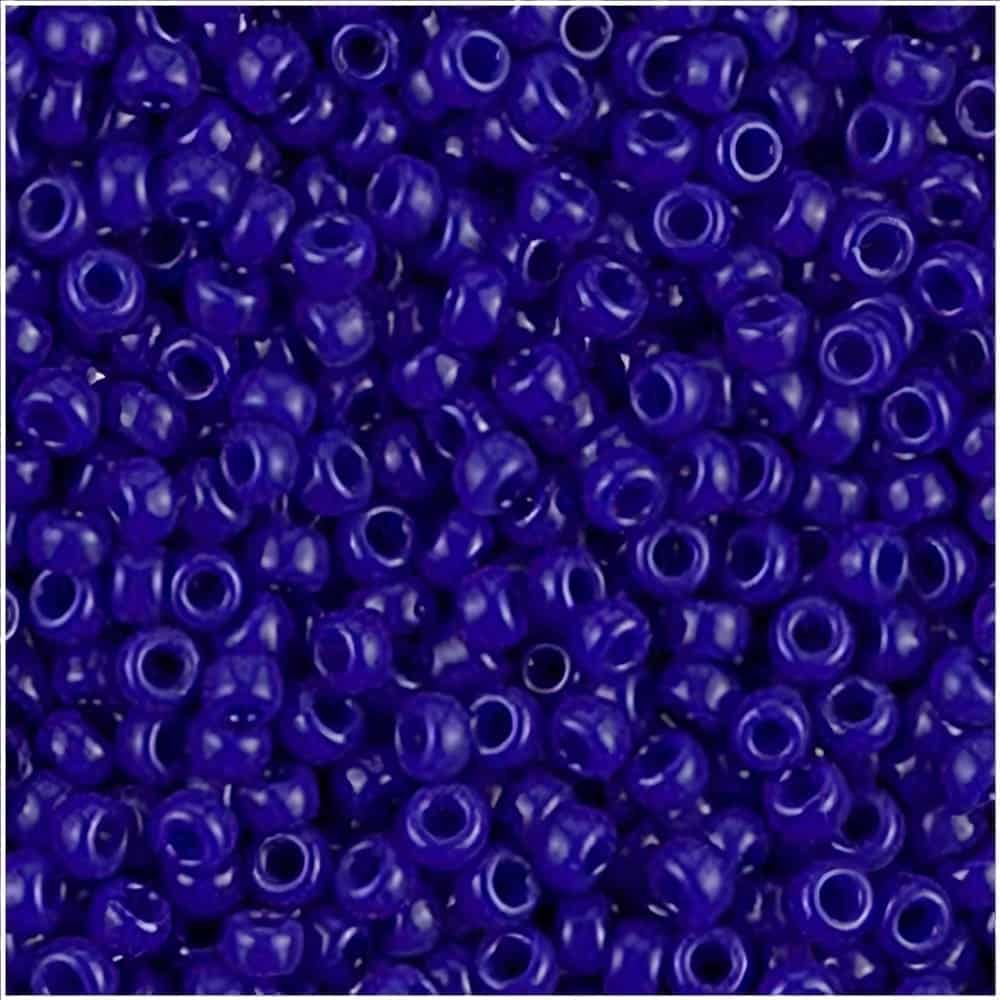 Miyuki Round Seed Beads Size 11/0 50GM Bulk Opaque Cobalt Blue