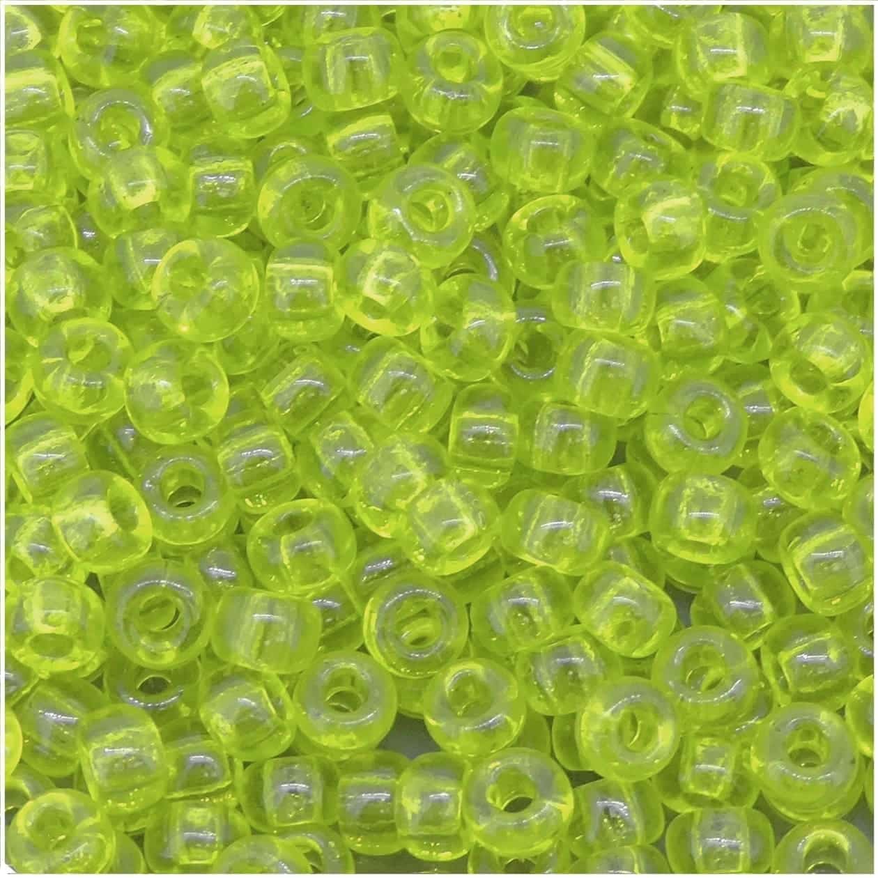Miyuki Round Seed Beads 6/0 Transparent Chartreuse Green 20GM 6-143