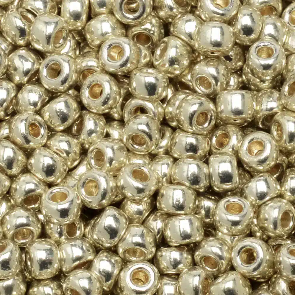 Miyuki Round Seed Beads Size 8/0 Duracoat Galvanized Silver 22GM