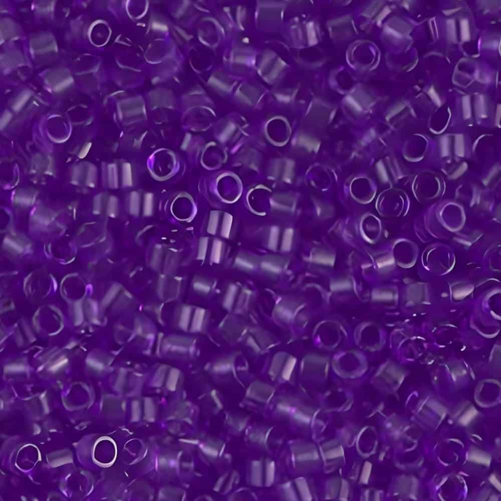 DB1315 Miyuki Delica Seed Beads 11/0 Transparent Dyed Red Violet Purple 7GM