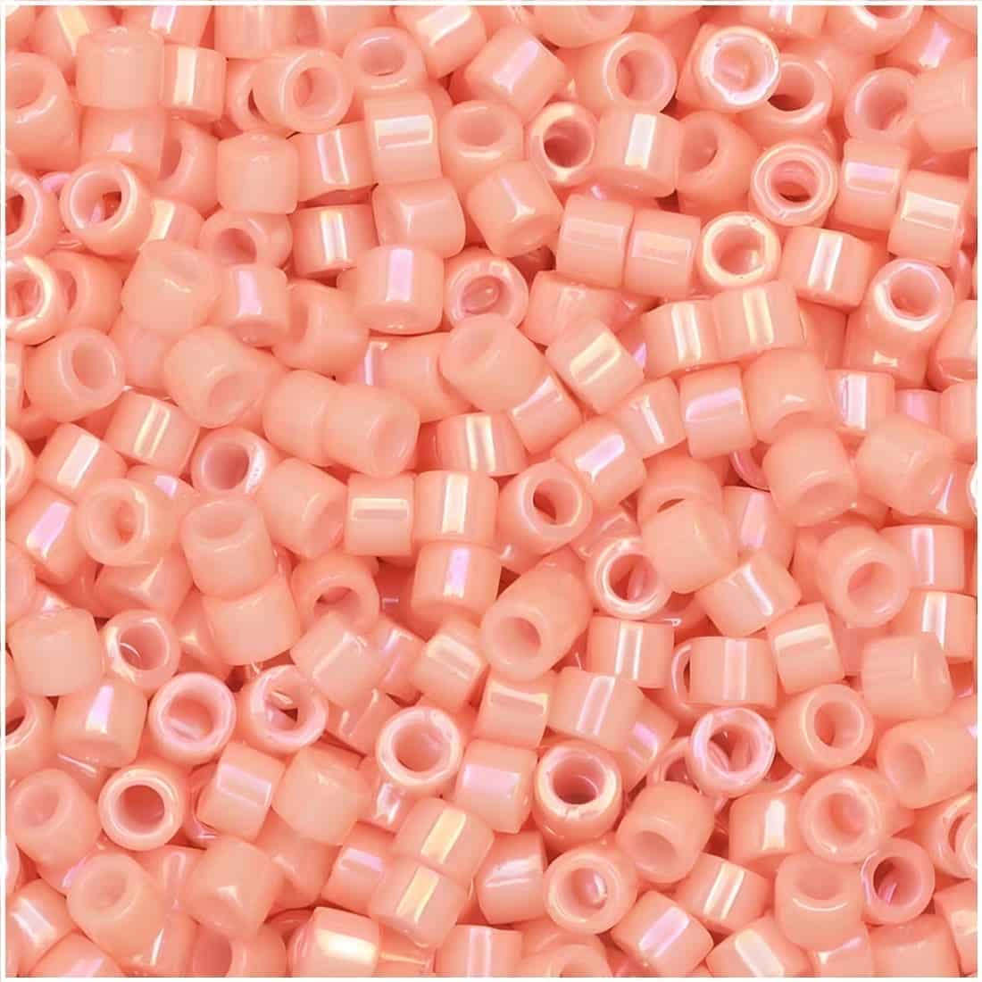DB0207 Miyuki Delica Seed Beads 11/0 Opaque Peach Luster 7.2GM