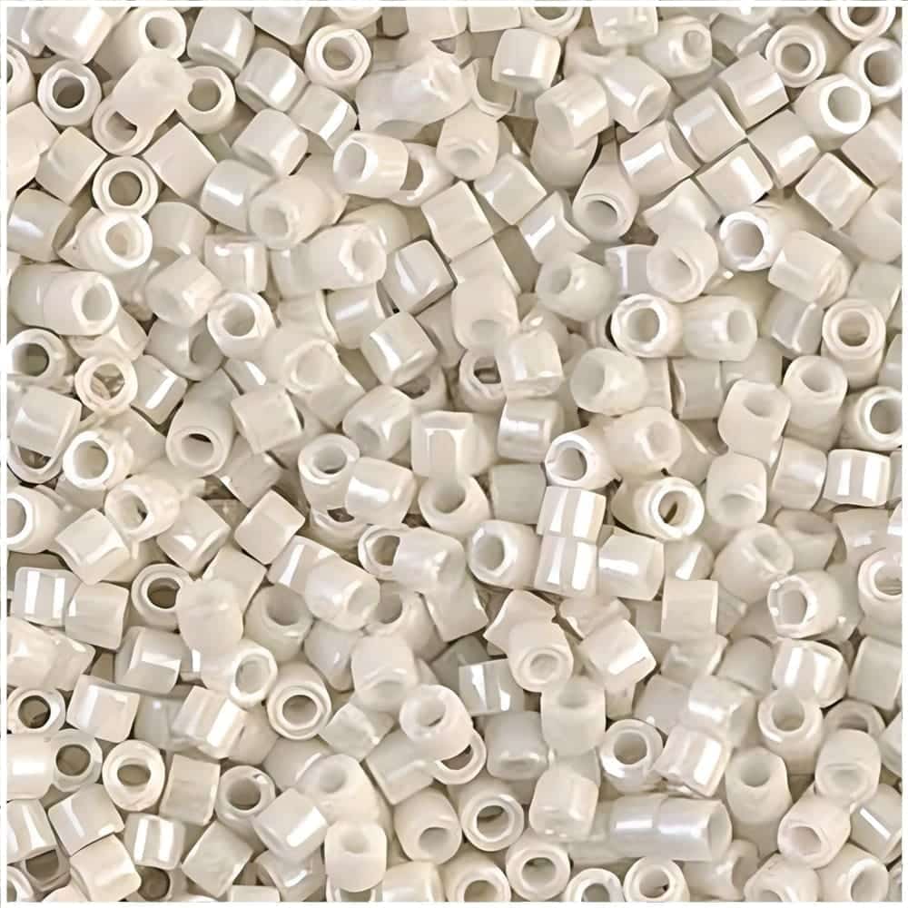 DB0211 Miyuki Delica Seed Beads 11/0 Opaque Limestone Luster 7GM
