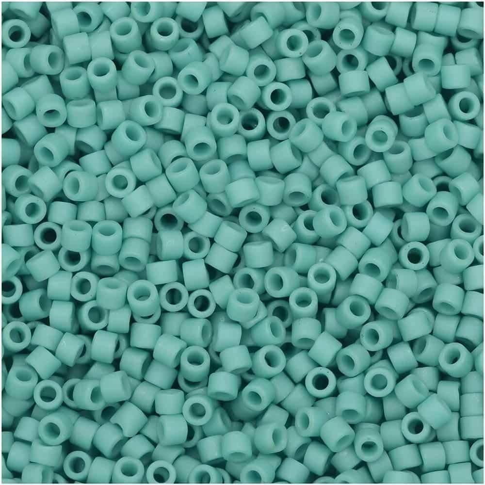 DB0375 Miyuki Delica Seed Beads Size 11/0 Matte Metallic Light Aqua 7GM
