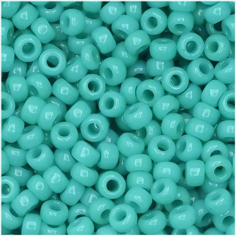 Miyuki Round Seed Beads Size 11/0 50GM Bulk Opaque Turquoise Green