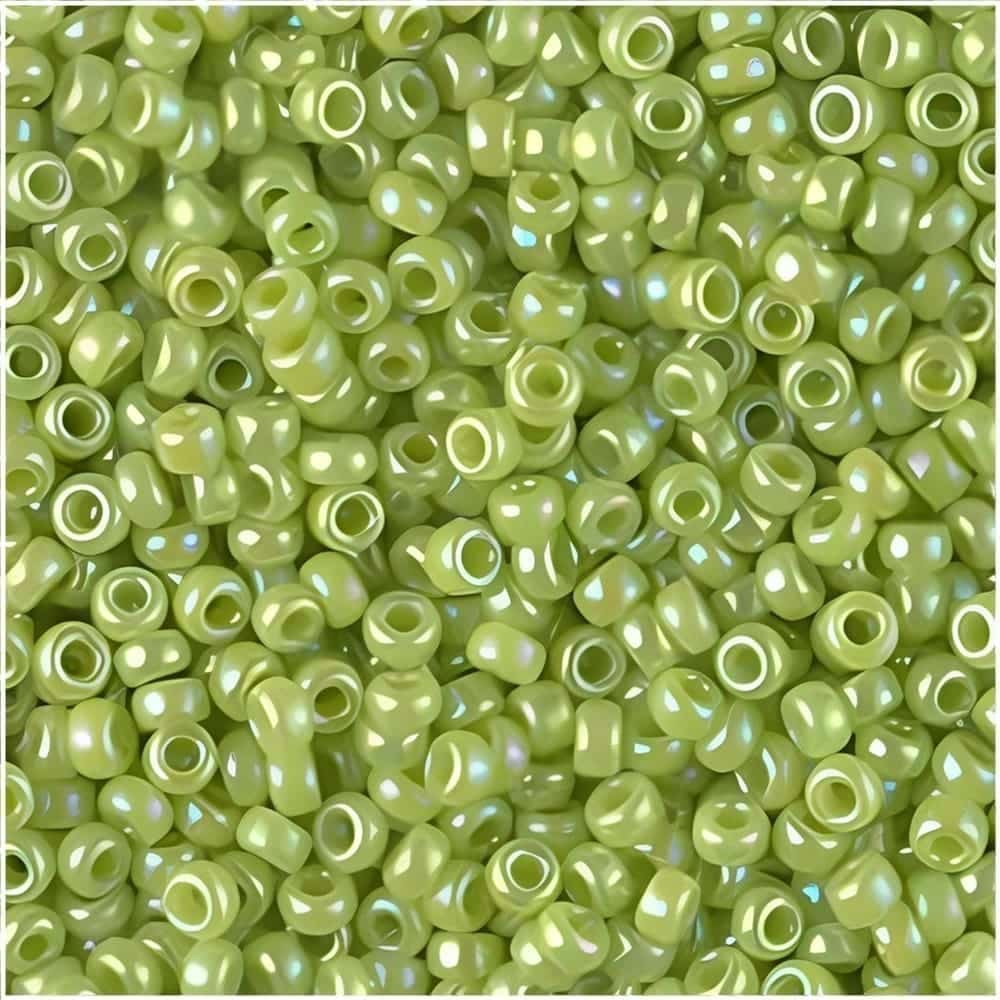 Miyuki Round Seed Beads Size 11/0 Opaque Chartreuse AB 24GM