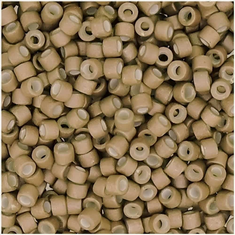 DB1162 Miyuki Delica Beads Size 11/0 Galvanized Matte Champagne 7GM