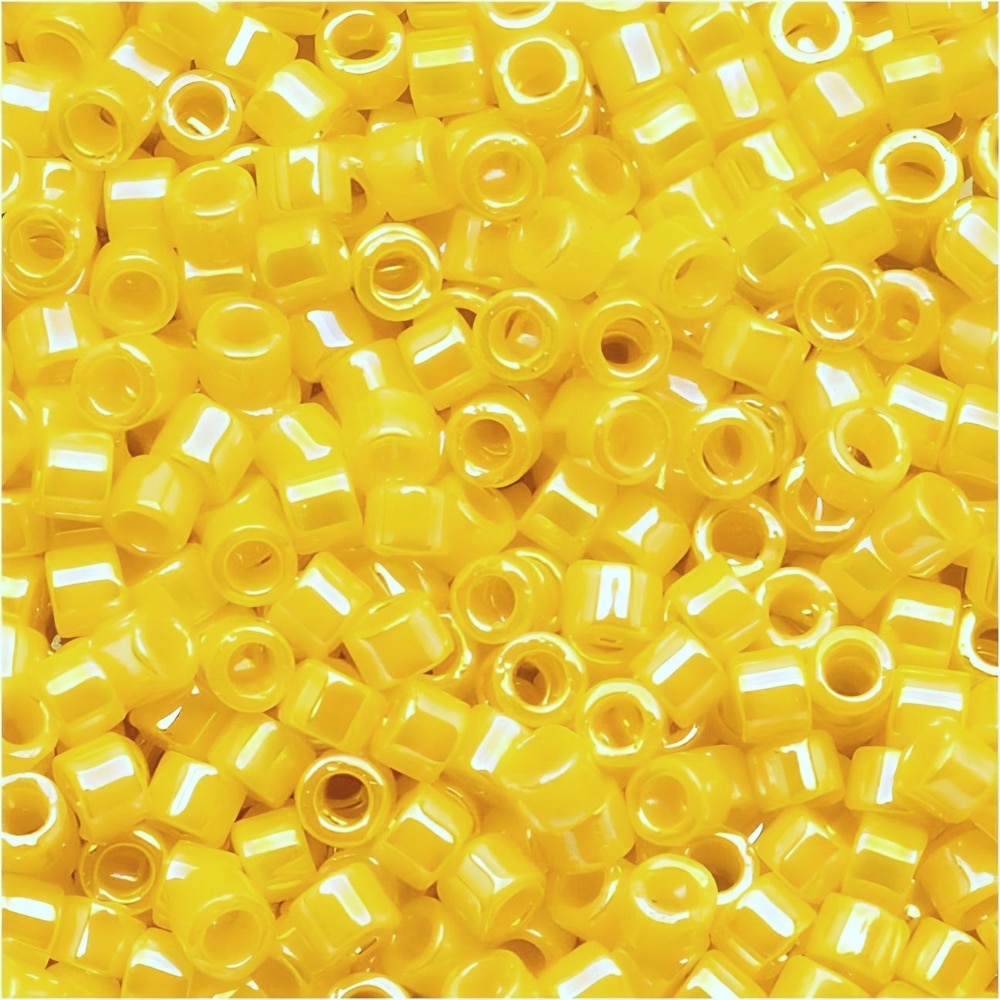 DB1572 Miyuki Delica Seed Beads 11/0 Opaque Canary AB 7.2GM