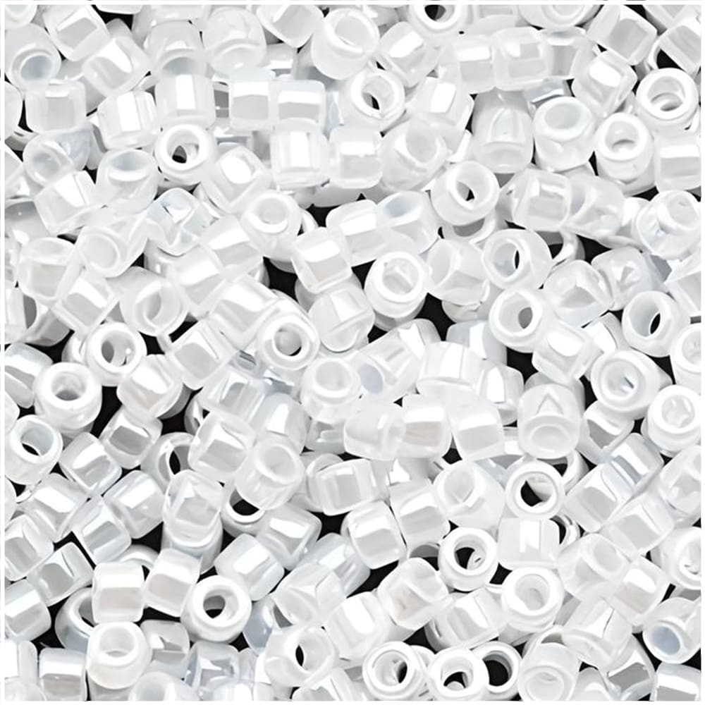 DB0231 Miyuki Delica Seed Beads 11/0 Crystal White Pearl Ceylon Luster 7GM