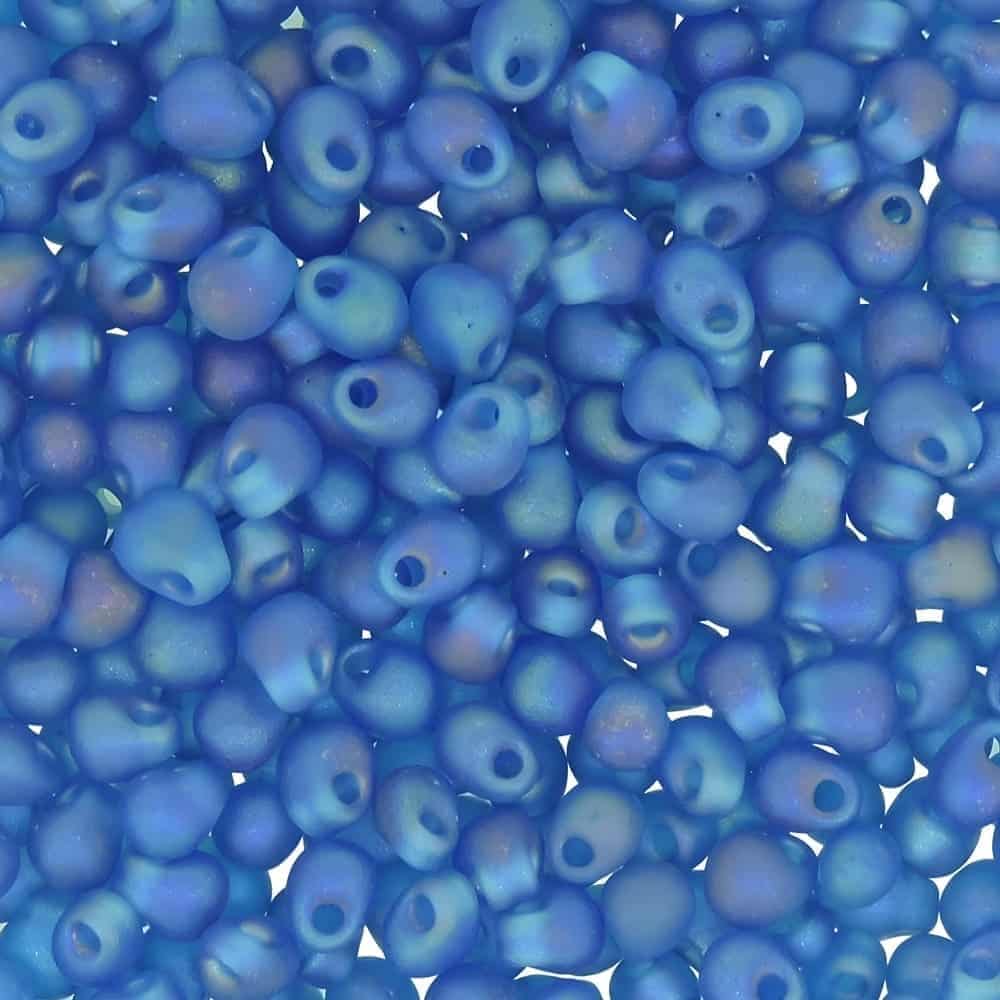 Miyuki Drop Beads 2.8mm 9GM Matte Capri Blue AB