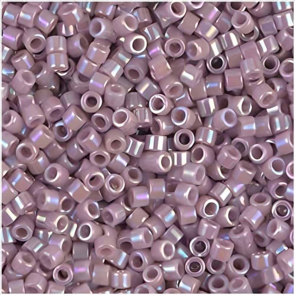 DB0158 Miyuki Delica Seed Beads 11/0 Opaque Mauve AB 7GM
