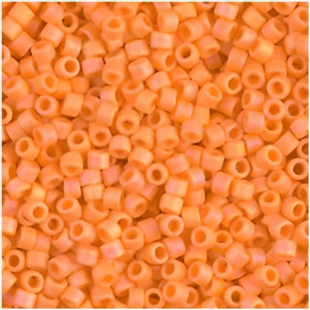 DB1593 Miyuki Delica Seed Beads 11/0 Matte Mandarin AB 7GM