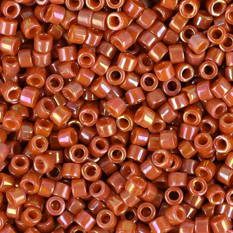 DB2274 Miyuki Delica Seed Beads Size 11/0 Glazed Persimmon / Burnt Orange 7GM