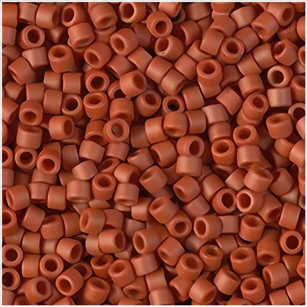 DB2288 Miyuki Delica Seed Beads 11/0 Frosted Opaque Glazed Sienna 7.2GM