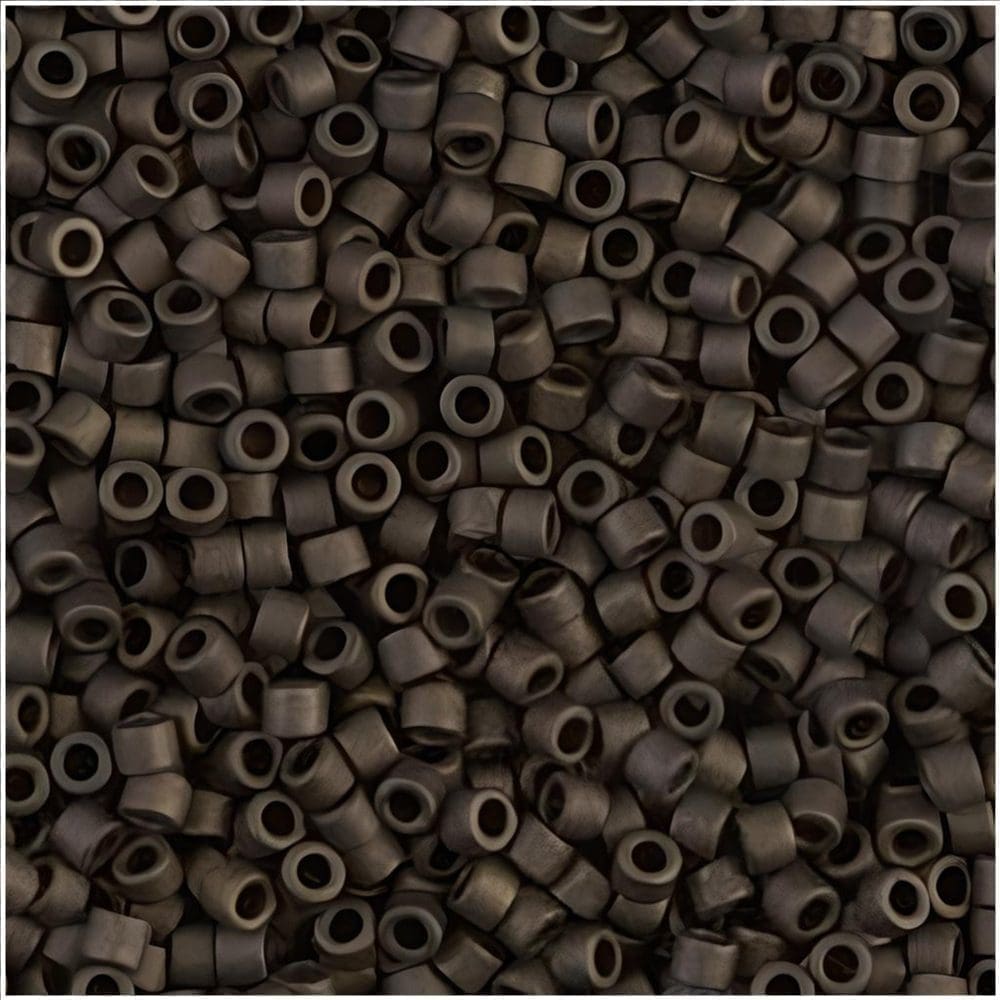 DB0311 Miyuki Delica Seed Beads 11/0 Matte Metallic Dark Olive Brown 7GM