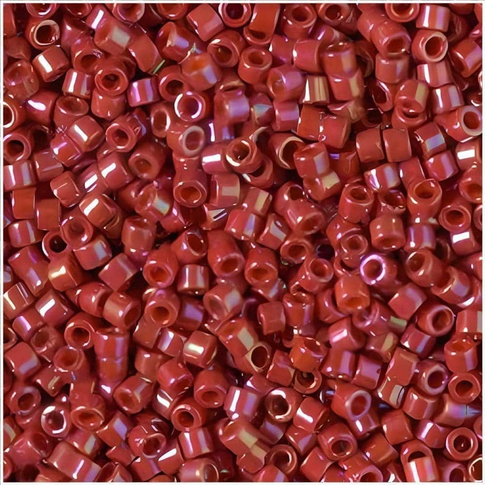 DB2275 Miyuki Delica Seed Beads Size 11/0 Glazed Jujube Red / Pomegranate 7.2GM