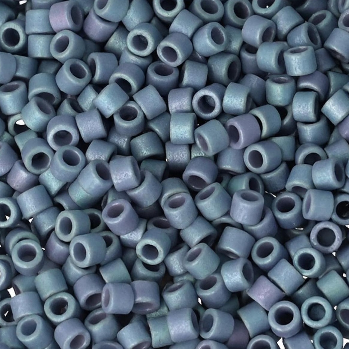 DB0376 Miyuki Delica Seed Beads Size 11/0 Matte Metallic Denim Blue Luster 7.2GM