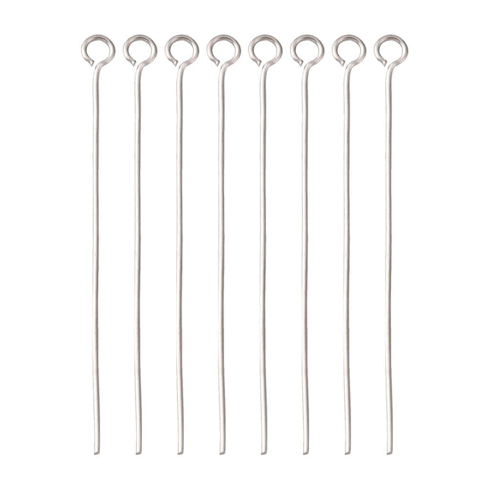 Stainless Steel Eye Pins Tarnish-Resistant 1.5-Inch 100pcs