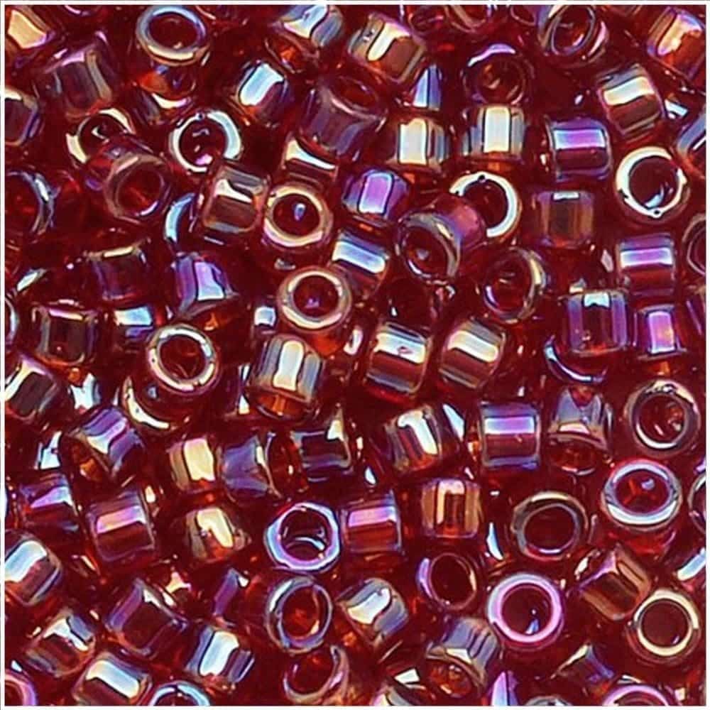 DB1242 Miyuki Delica Seed Beads Size 11/0 Dark Cranberry AB / Cherry Cola AB 7GM
