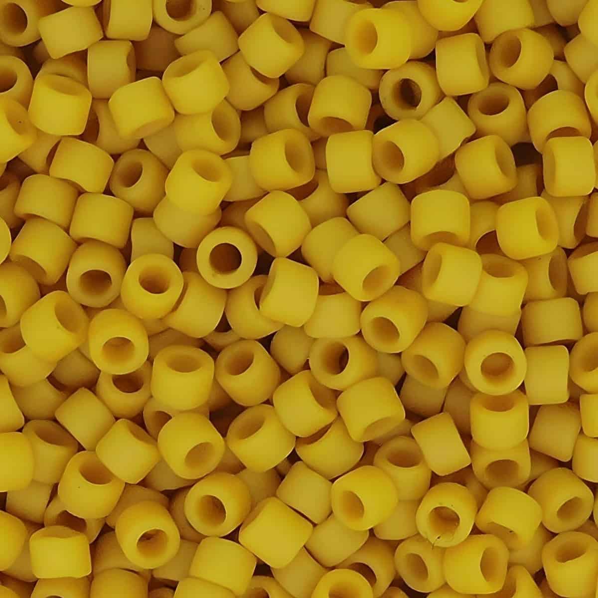 DB2285 Miyuki Delica Beads Size 11/0 Matte Op Glazed Banana 7GM
