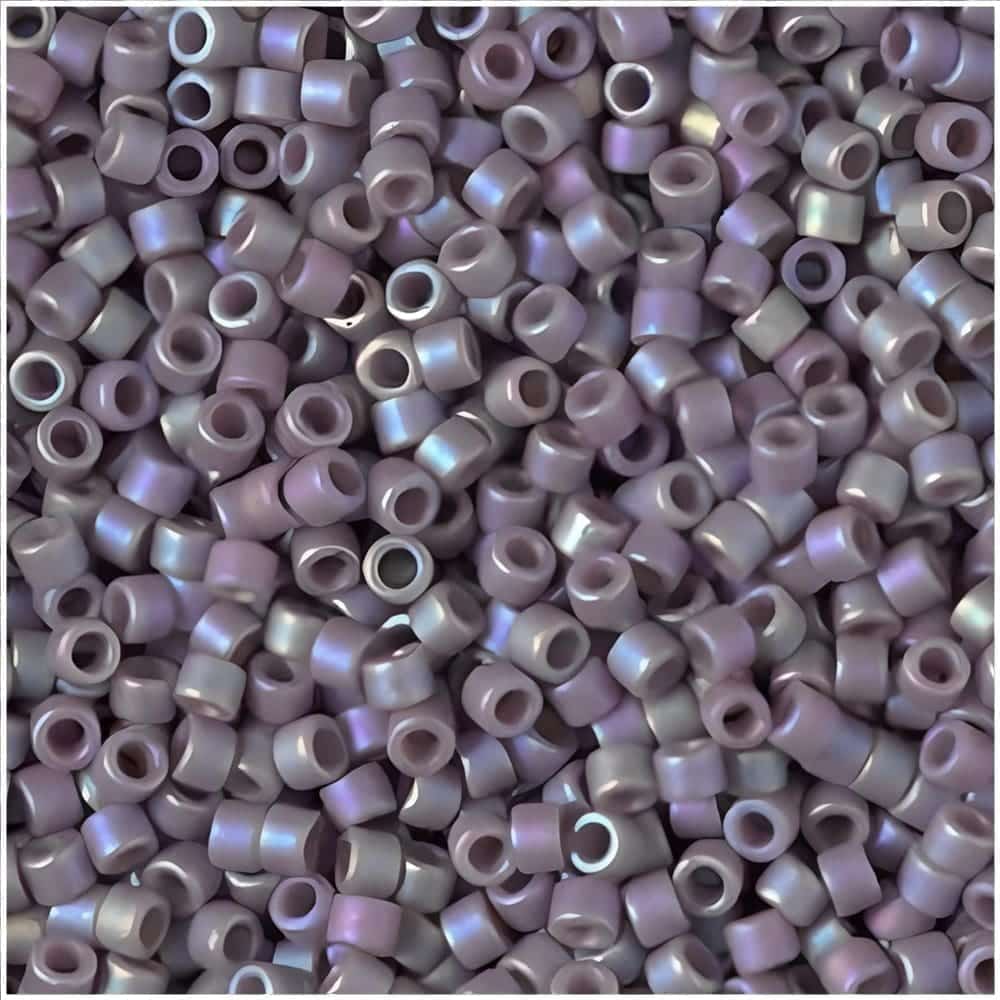 DB2322 Miyuki Delica Seed Beads 11/0 Matte Op Glazed Rainbow Grape / Sea Lavender 7GM