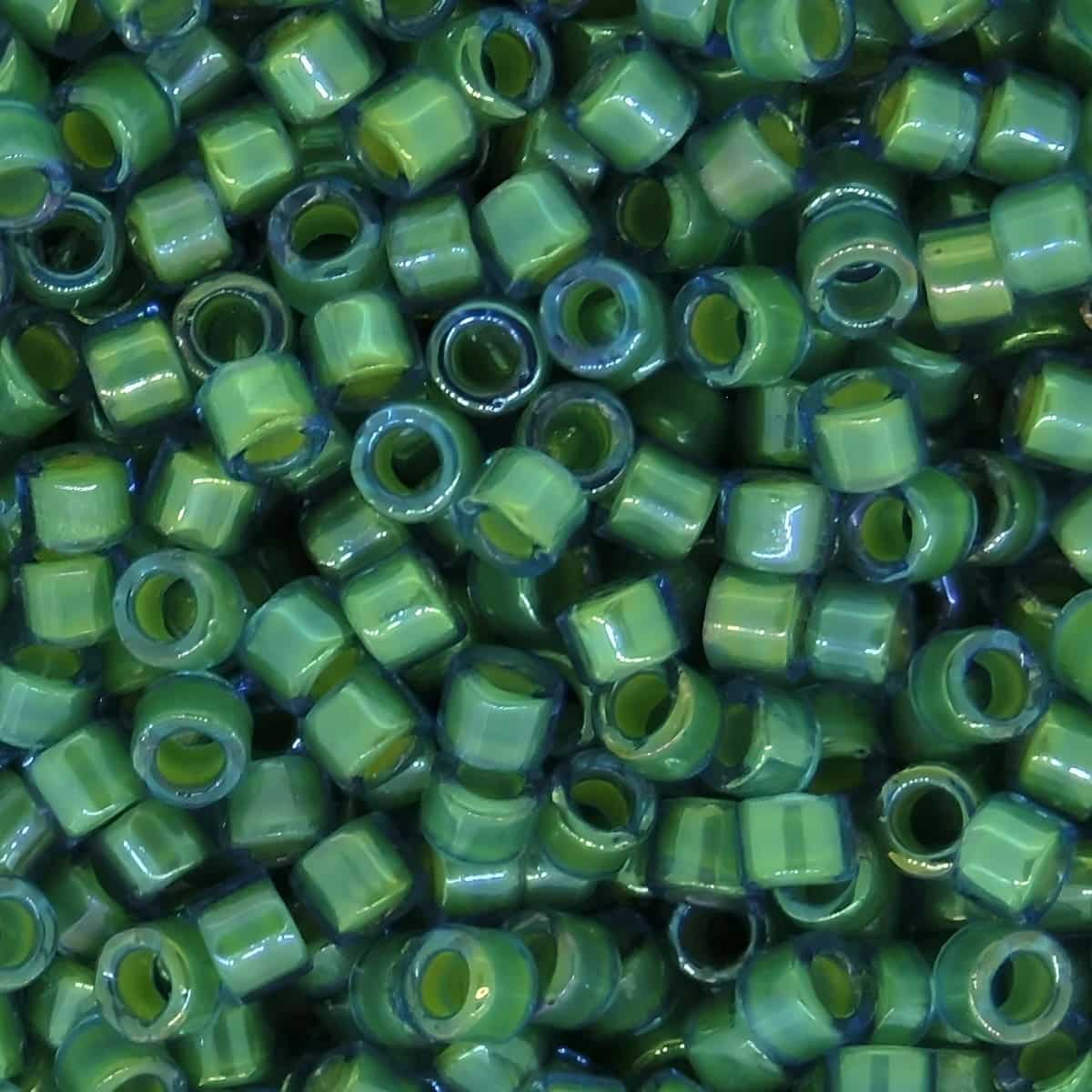 DB2381 Miyuki Delica Seed Beads 11/0 Inside Color Lined Spruce 7GM